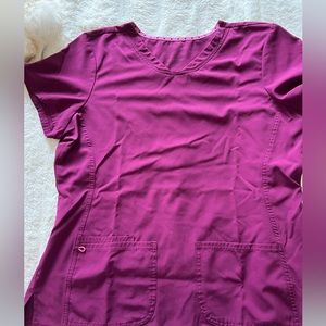 Maroon Heart Soul Scrub Set